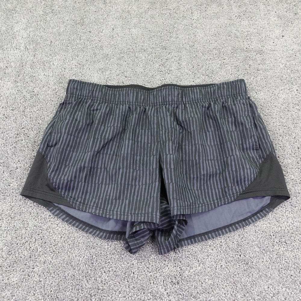 Athletic Works Running Shorts Womens Extra Large Black Striped Activewear